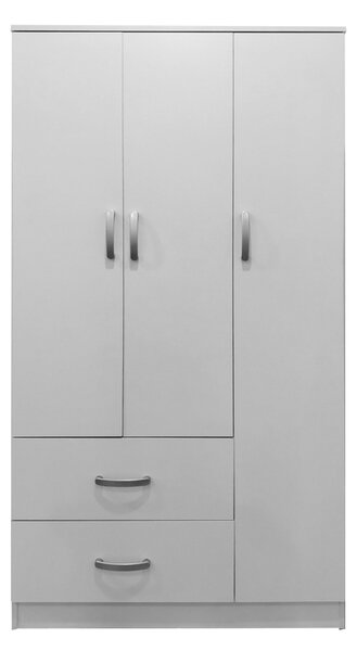 Гардероб за дрехи с 3 врати и чекмеджета Lego White 90x42x180 cm