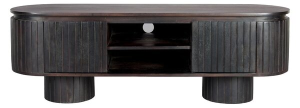 Тъмнокафява маса за телевизор от масивно манго 140x45x40 cm Kenji – Dutchbone
