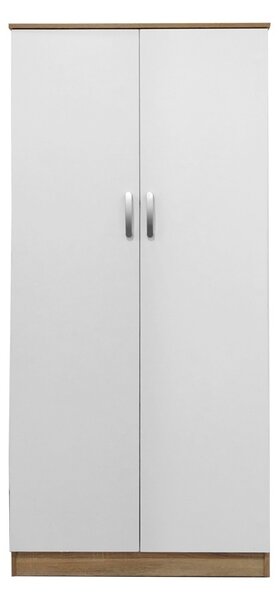 Шкаф за дрехи с 2 врати Lego White Brown 80x42x180 cm