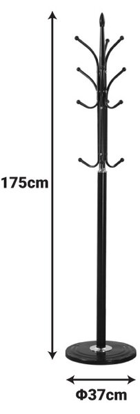 Детско легло Keleste Cot Black 37x37x175 cm