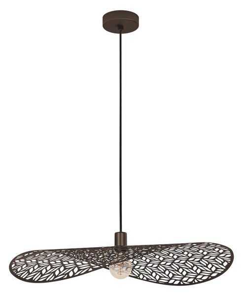 Eglo 44167 - Висящ полилей на кабел SWABY 1xE27/60W/230V диаметър 80 см бронзов