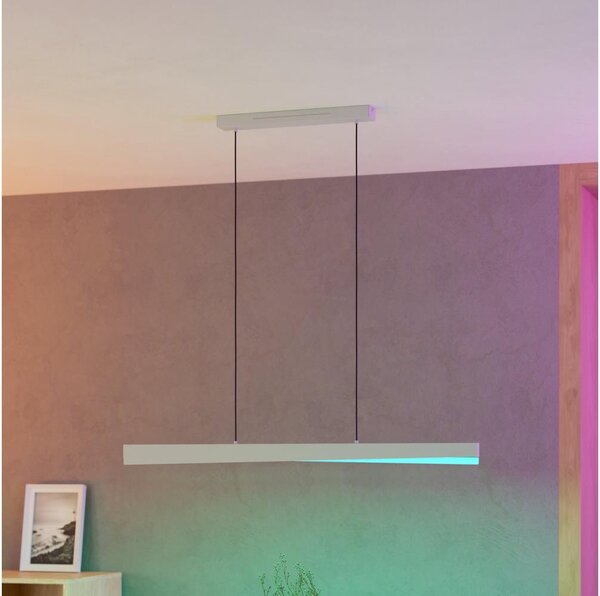 Eglo 901833 - Димируем LED RGBW полилей на кабел BOLOGNANO-Z LED/19W/230V сив