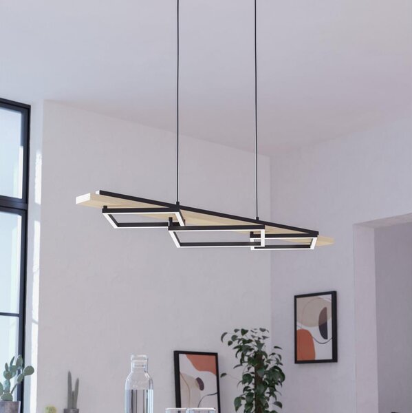 Eglo 901927 - LED полилей на кабел BOYAL 2xLED/13W/230V+LED/16W черен/бежов
