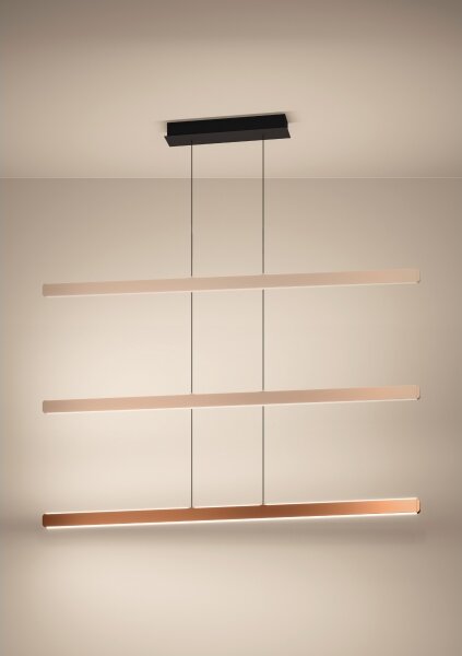 Eglo 390499 - LED димируем полилей на кабел CIGGIANO LED/30W/230V златен + дистанционно управление