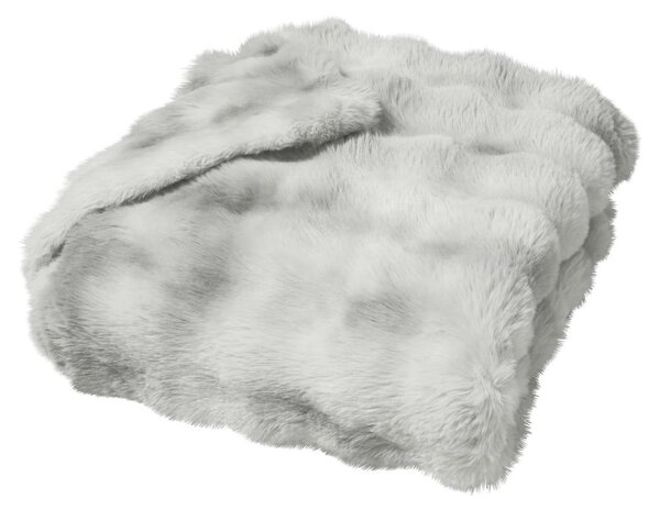Сиво одеяло от микроплюш 180x220 cm Mounty – douceur d'intérieur