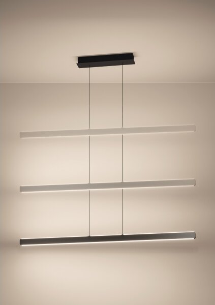 Eglo 390498 - LED димируем полилей на кабел CIGGIANO LED/30W/230V черен + дистанционно управление