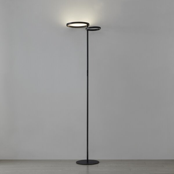 Eglo 901974 - димируема LED подова лампа CASTELPOTO LED/16W/230V + LED/12W черна