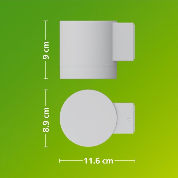Philips - Външно стенно осветително тяло FYLX 1xGU10/5W/230V бяло IP44