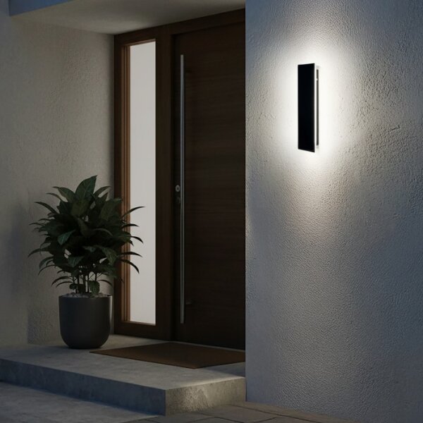 Външно стенно LED осветително тяло MIRANA LED/8W/230V 4000K IP44 30 cm черно