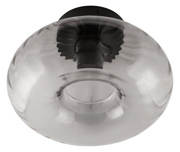 Osram - Таванно осветително тяло DECOR SMOKE 1xE27/12W/230V Ø 28 см черно/опушено сиво