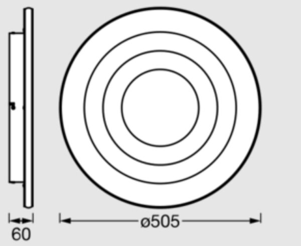 Osram - LED таванно осветително тяло ORBIS SPIRAL LED/42W/230V Ø 50,5 cm бяло