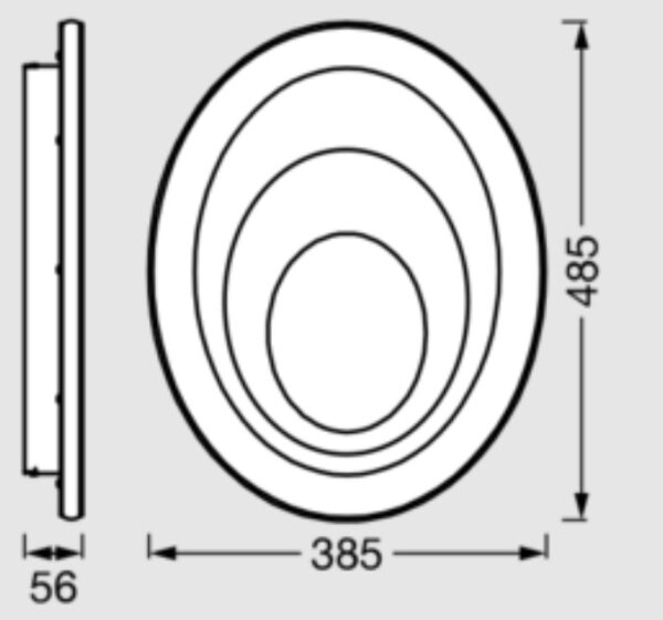 Osram - LED таванно осветително тяло ORBIS SPIRAL LED/37W/230V бяло