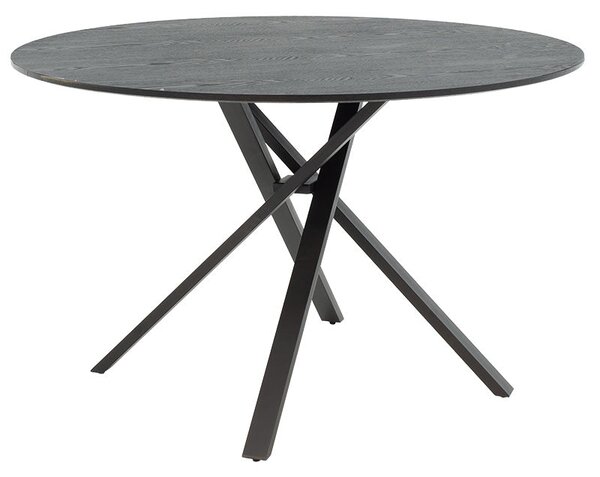 Трапезна маса CERCO МДФ черен D120x75см