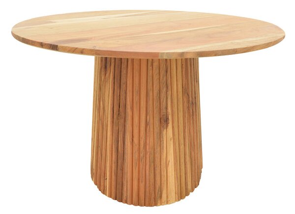 Маса TULLY акациево дърво масив в естествен нюанс d120x75см