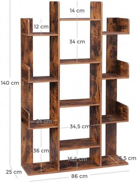 Библиотека Васагле, 86x25x140см