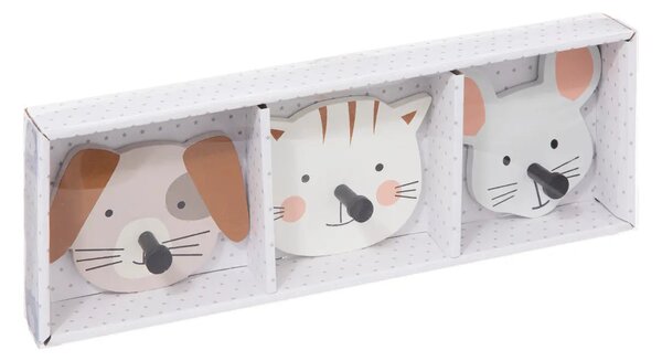 Сет детски закачалки atmosphera Animals, MDF