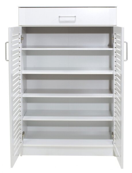 Шкаф за обувки Сантé за 20 чифта бял 80x37x123 см