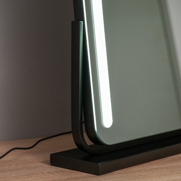 BRILAGI -LED Димируемо огледало за грим CALIFORNIA LED/22W/230V 58x43 cm черно