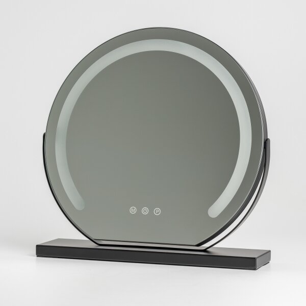 BRILAGI - Димируемо LED огледало за грим CALIFORNIA LED/14W/230V 44x40 cm черно