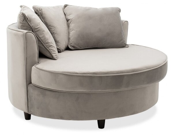 Диван Round Сив 123x120x85 см