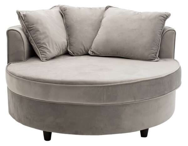 Диван Round Сив 123x120x85 см