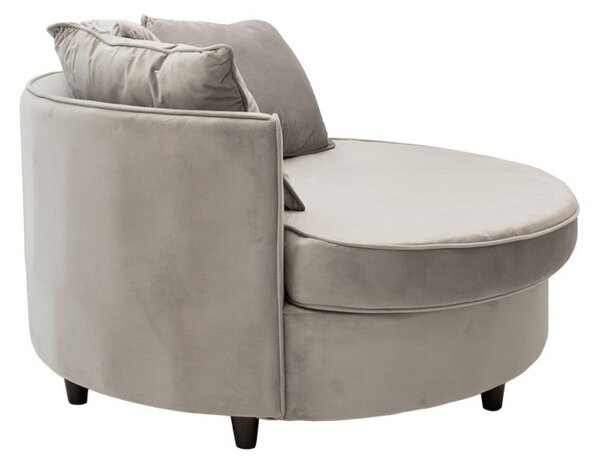 Диван Round Сив 123x120x85 см