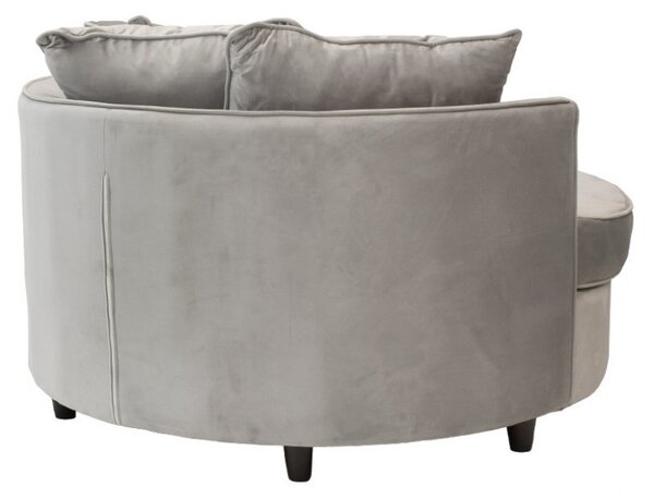 Диван Round Сив 123x120x85 см