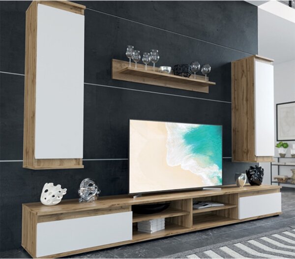 Комплект ТВ шкаф Сандро Дъб 175x37x160 см