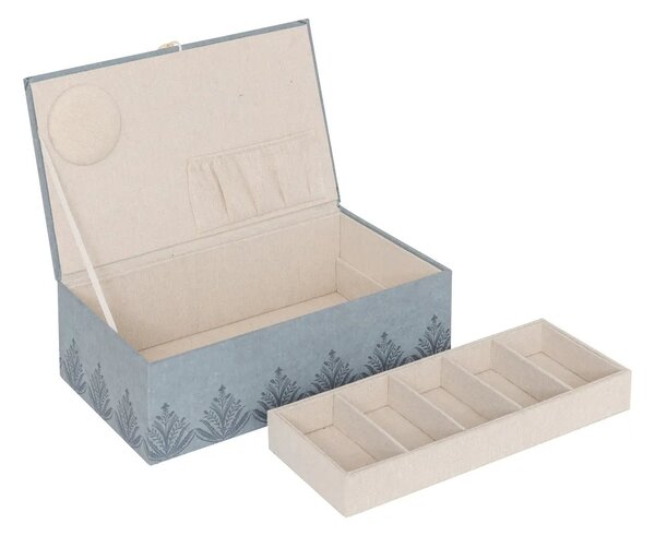 Кутия за съхранение atmosphera Wild Romance, 30х18.5х10 cm, MDF, Син