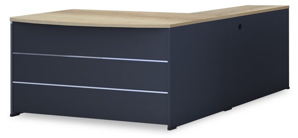 Бюро Lotus Oak, Антрацит 180x160x75 см