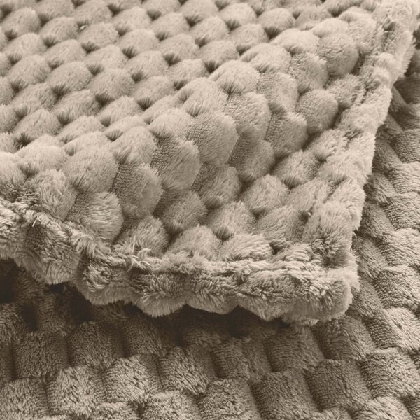 Кафяво-сиво одеяло от микрофланела 125x150 cm Mini Frosty – douceur d'intérieur