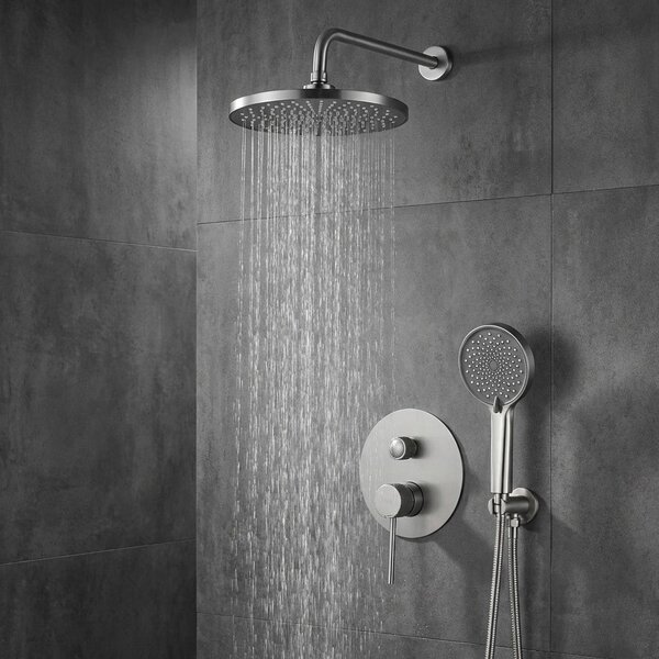 Душ система за вграждане Rea Lungo Stripe Nickel Brush