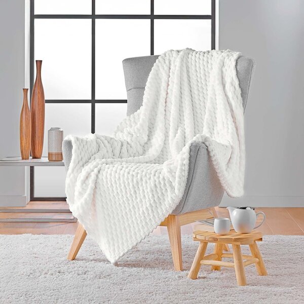 Кремаво одеяло от микрофланела 125x150 cm Mini Frosty – douceur d'intérieur