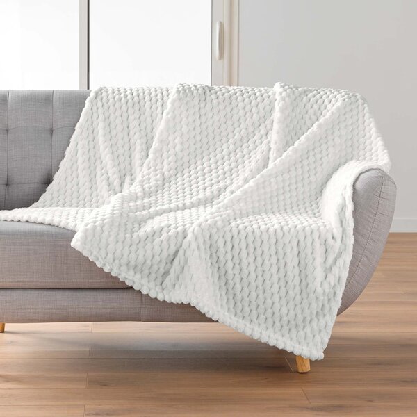 Кремаво одеяло от микрофланела 125x150 cm Mini Frosty – douceur d'intérieur
