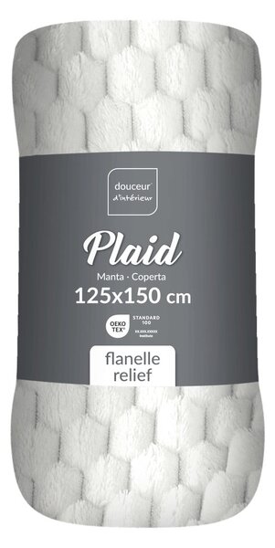 Кремаво одеяло от микрофланела 125x150 cm Mini Frosty – douceur d'intérieur