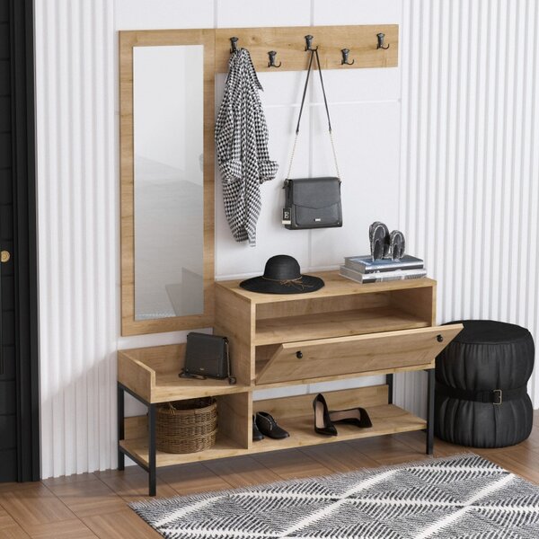 Шкаф за обувки Nonso Sapphire Oak