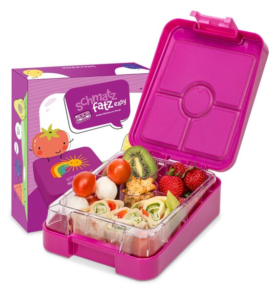 Klarstein, schmatzfatz easy, snack box, 4 отделения, 18 x 15 x 5 см (Ш x В x Д)