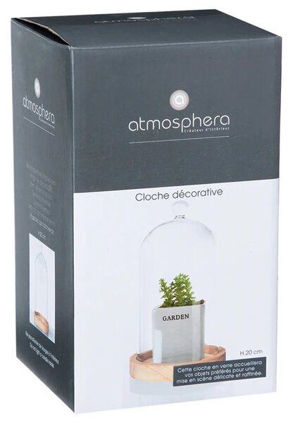 Ваза atmosphera Cloche, Дърво, 19 cm