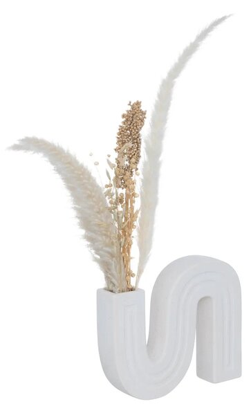 Ваза atmosphera Olme, Керамика, Бял, 20 cm