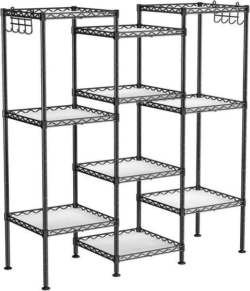 Метален рафт за съхранение с 5 регулируеми полици Songmics 30 x 30 x 123,5 см