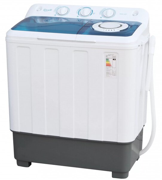 Пералня Lamarque SAWM-7585BL, 360W, 7 Kg, Таймер, Тиха работа, Син/бял