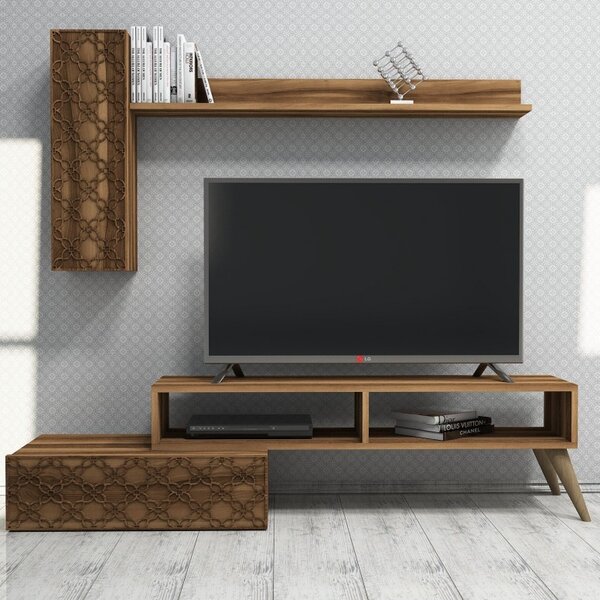 Комплект ТВ шкаф Planet Walnut