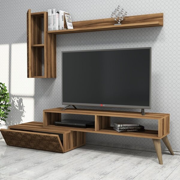 Комплект ТВ шкаф Planet Walnut