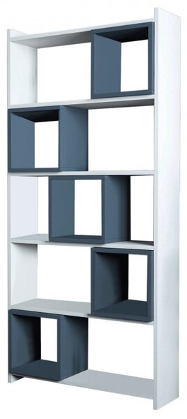 Библиотека Box в бяло-синьо