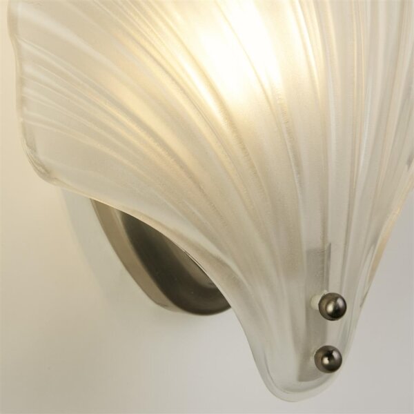 Searchlight 28980SS - Стенен аплик SHELL 1xG9/7W/230V бял