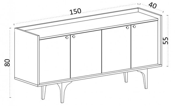 Конзола Navi Sapphire Oak