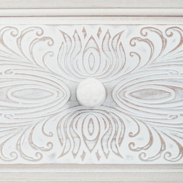 Скрин atmosphera Hina, 3 чекмеджета, MDF, Бял