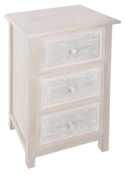 Скрин atmosphera Hina, 3 чекмеджета, MDF, Бял