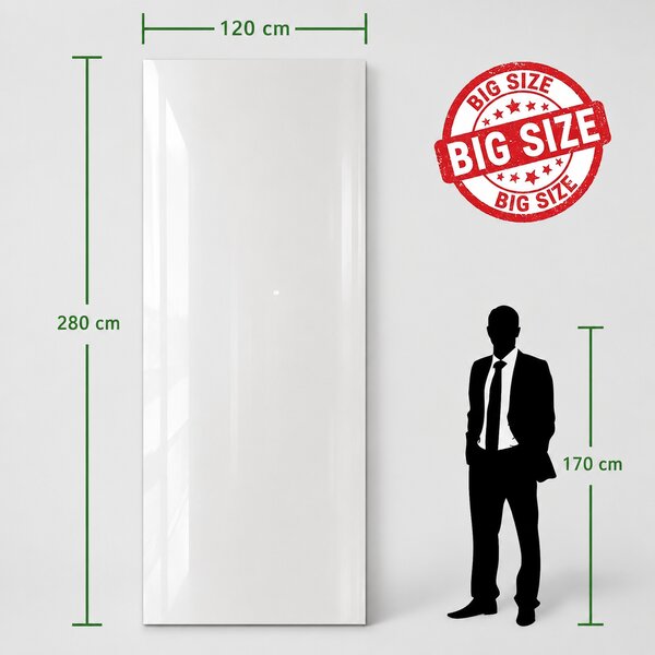 Самозалепващ панел Бял Гланц 120x280 cm