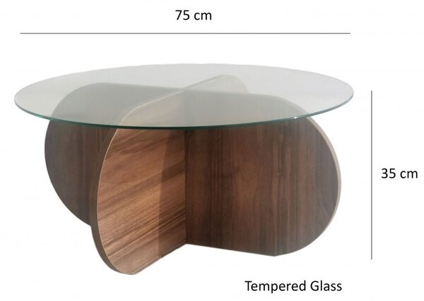Масичка за кафе Bubble Walnut